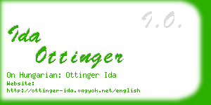 ida ottinger business card